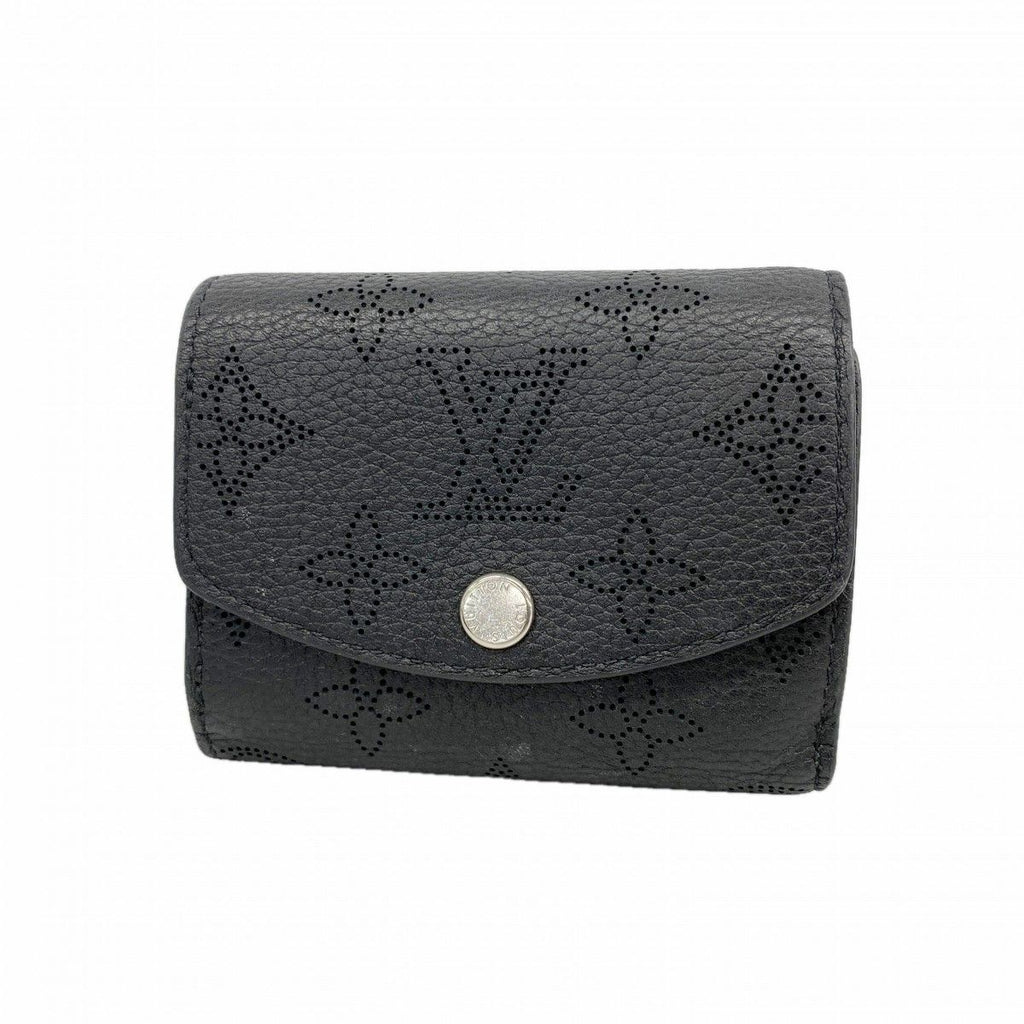 Louis Vuitton Trifold Wallet Mahina Portefeuille Iris XS Noir