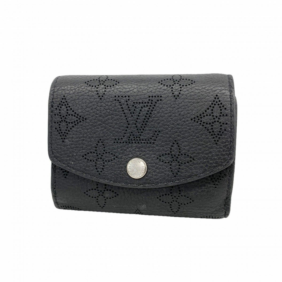 Louis Vuitton Trifold Wallet Mahina Portefeuille Iris XS Noir