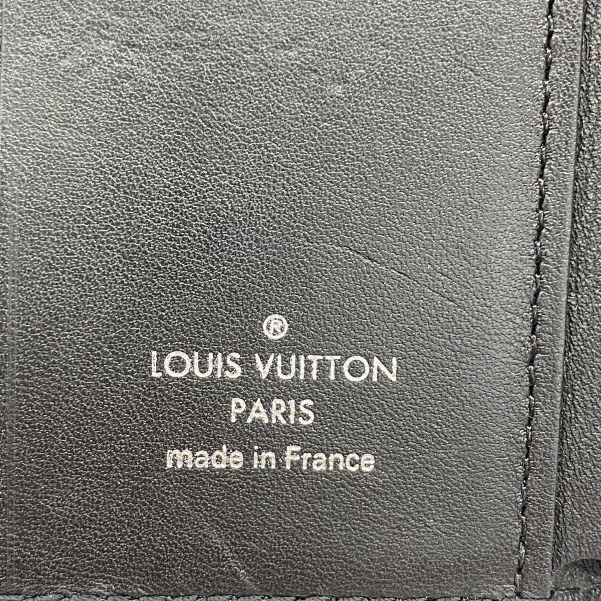 Louis Vuitton Trifold Wallet Mahina Portefeuille Iris XS Noir — view 4