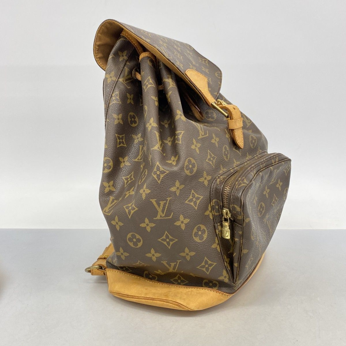 Louis Vuitton Backpack Monogram Montsouris GM Brown — view 2