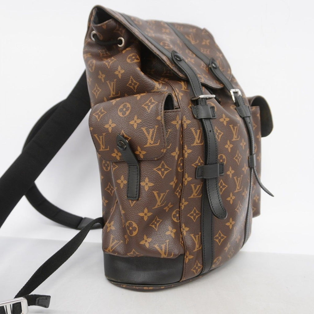 Louis Vuitton Backpack Monogram Macassar Christopher MM Brown — view 2