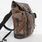 Louis Vuitton Backpack Monogram Macassar Christopher MM Brown — view 2