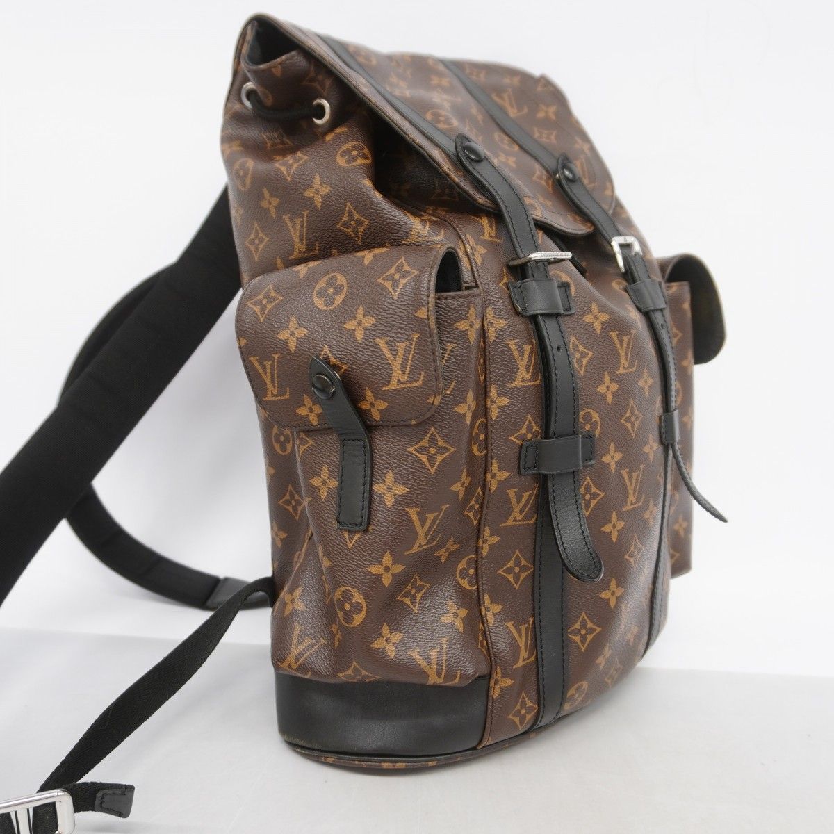 Louis Vuitton Backpack Monogram Macassar Christopher MM Brown — view 2