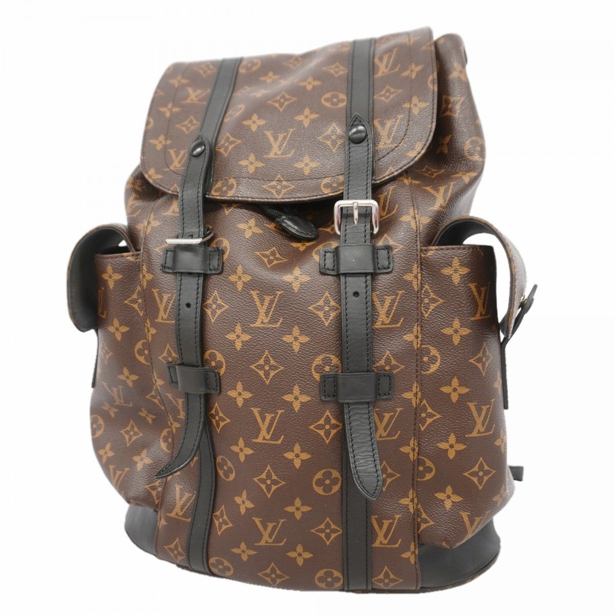 Louis Vuitton Backpack Monogram Macassar Christopher MM Brown