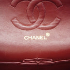 Chanel Shoulder Bag Quilted Lambskin Black Gold — view 5