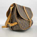 Louis Vuitton Shoulder Bag Monogram Saumur 35 Brown — view 2