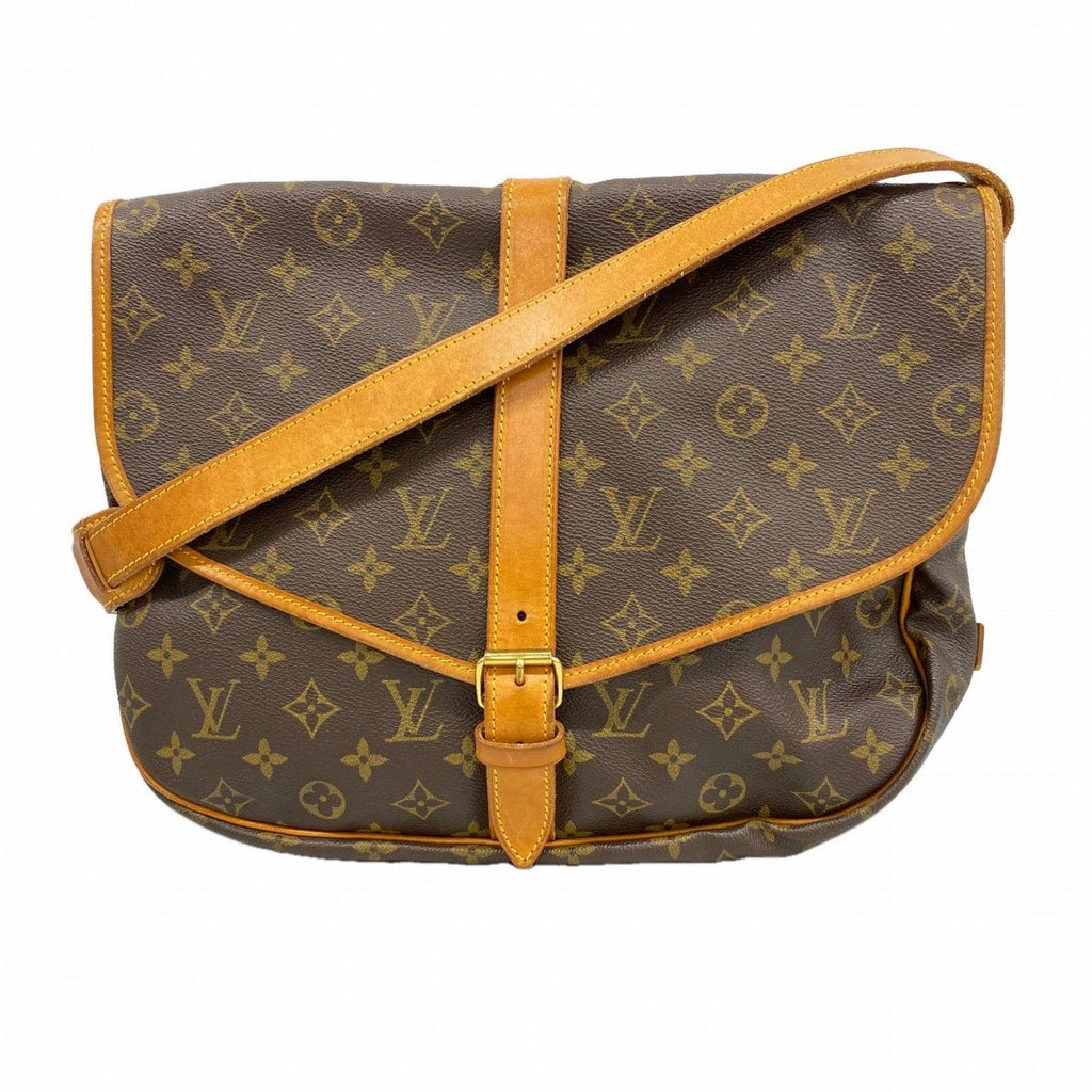 Louis Vuitton Shoulder Bag Monogram Saumur 35 Brown