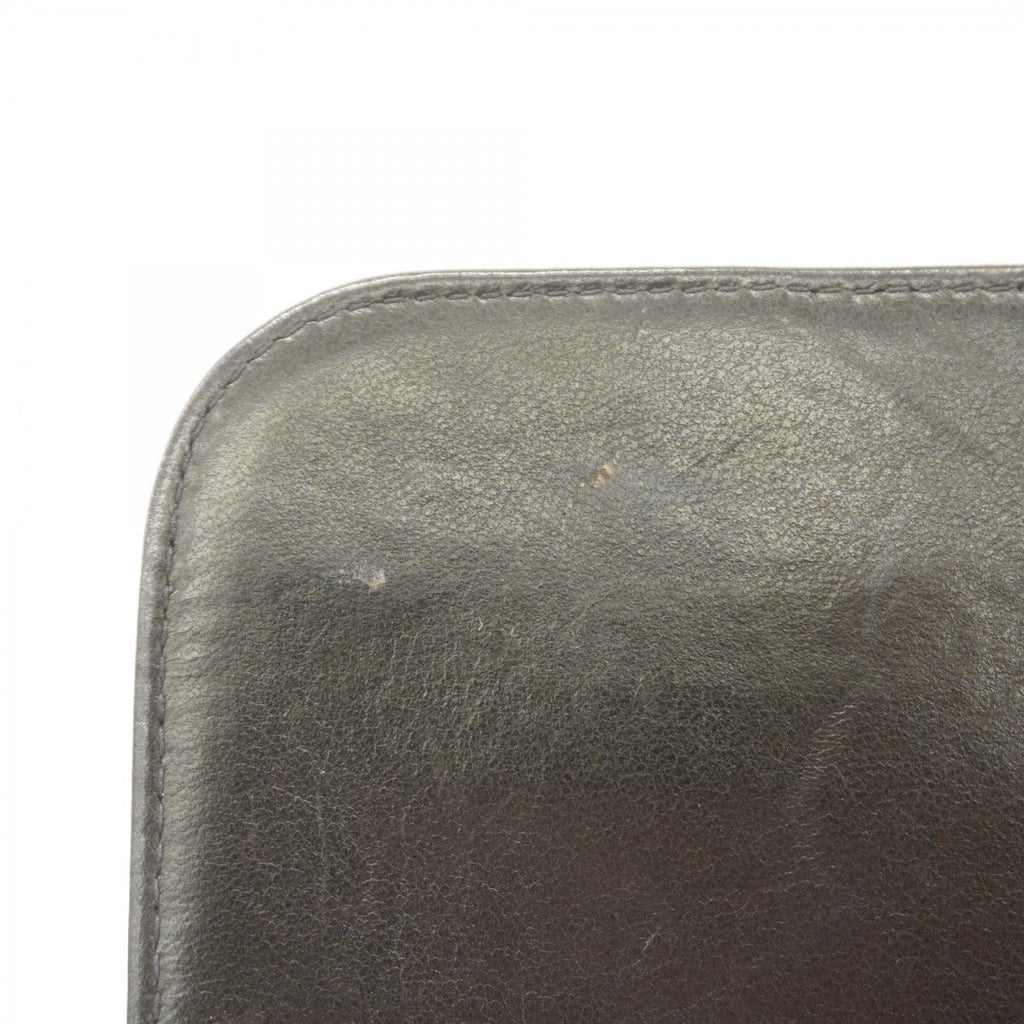 Chanel Shoulder Bag Quilted Lambskin Black Gold — view 9