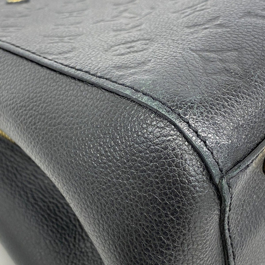 Louis Vuitton Handbag Monogram Empreinte Montaigne MM Noir 2-Way — view 6