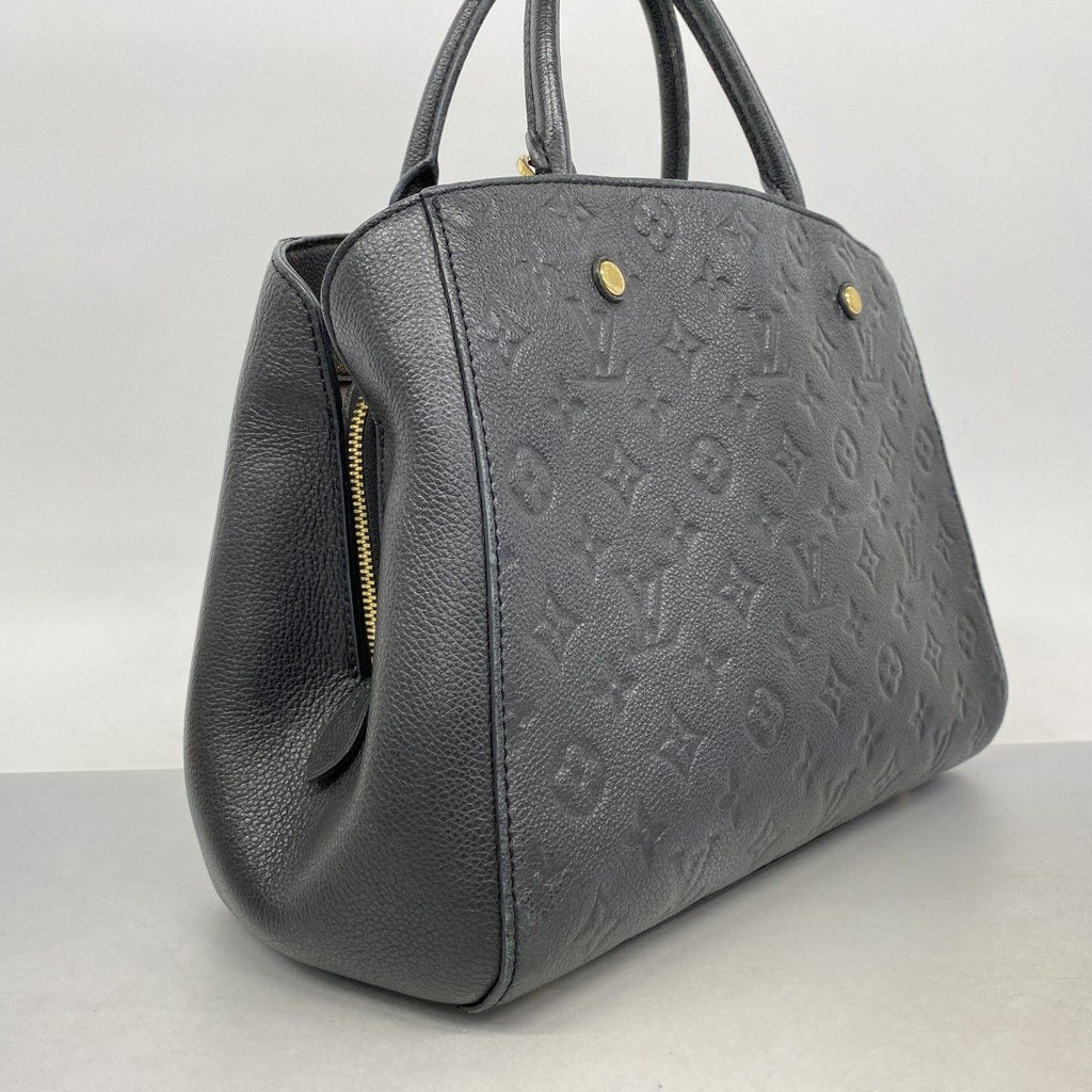 Louis Vuitton Handbag Monogram Empreinte Montaigne MM Noir 2-Way — view 2