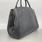 Louis Vuitton Handbag Monogram Empreinte Montaigne MM Noir 2-Way — view 2