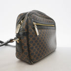 Celine Shoulder Bag Macadam Black Brown Gold — view 2