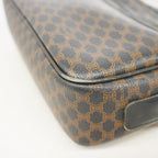 Celine Shoulder Bag Macadam Black Brown Gold — view 6