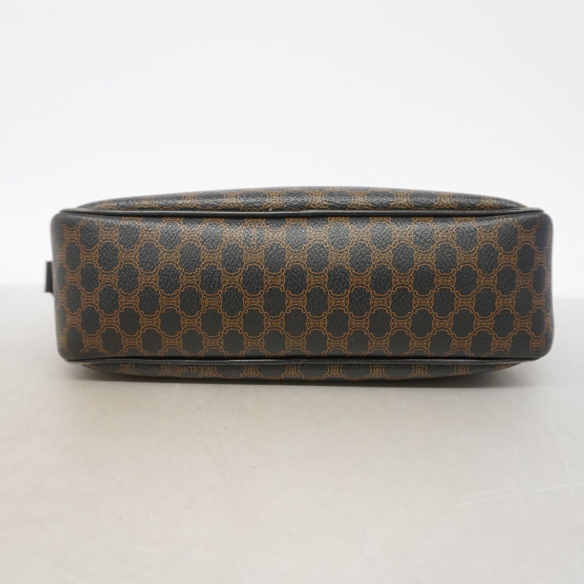 Celine Shoulder Bag Macadam Black Brown Gold — view 3