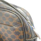Celine Shoulder Bag Macadam Black Brown Gold — view 7