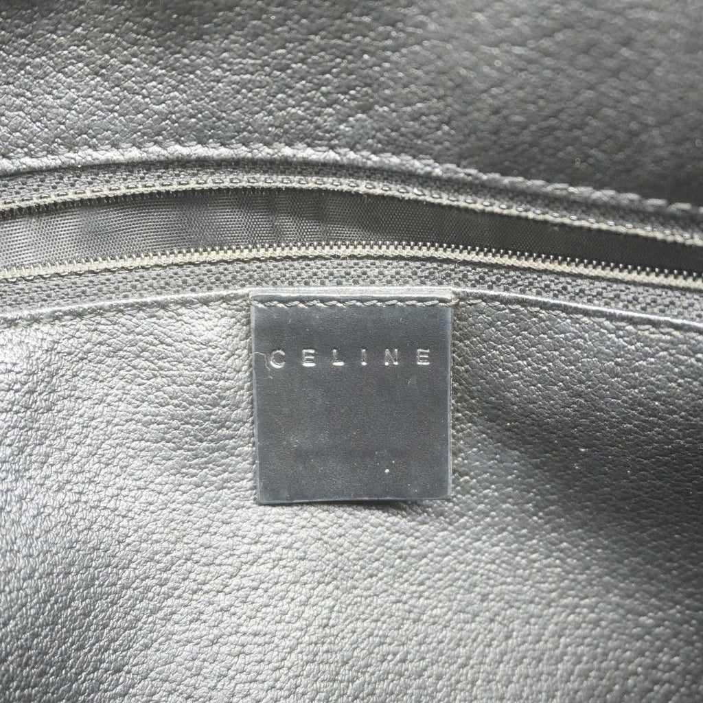 Celine Shoulder Bag Macadam Black Brown Gold — view 5