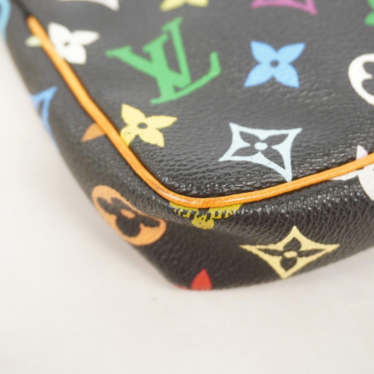 Louis Vuitton Pouch Monogram Multicolor Pochette Noir 2-Way — view 6