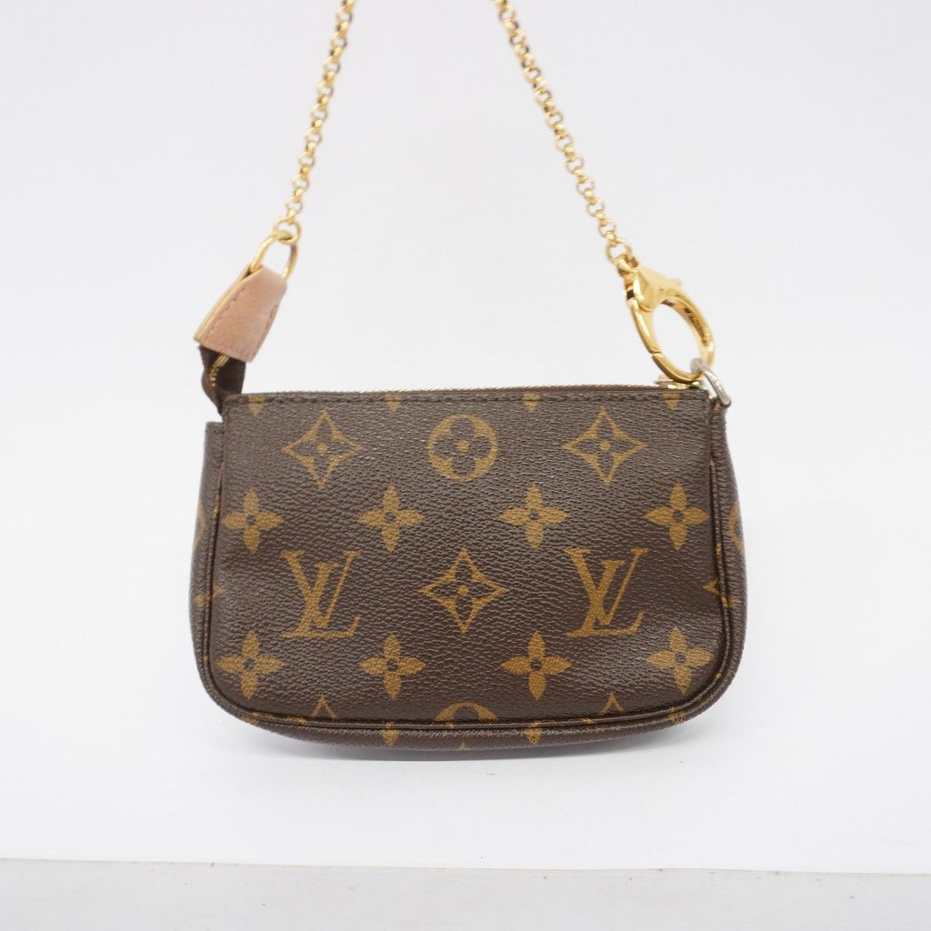 Louis Vuitton Pouch Monogram Mini Pochette Brown — view 9