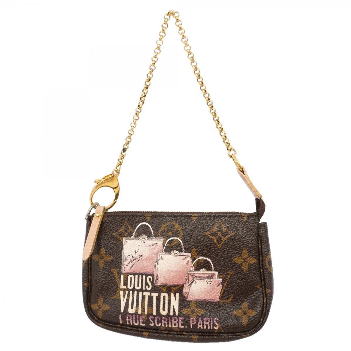 Louis Vuitton Pouch Monogram Mini Pochette Brown