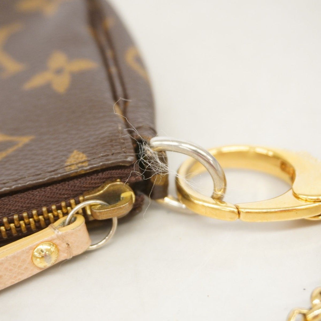 Louis Vuitton Pouch Monogram Mini Pochette Brown — view 6