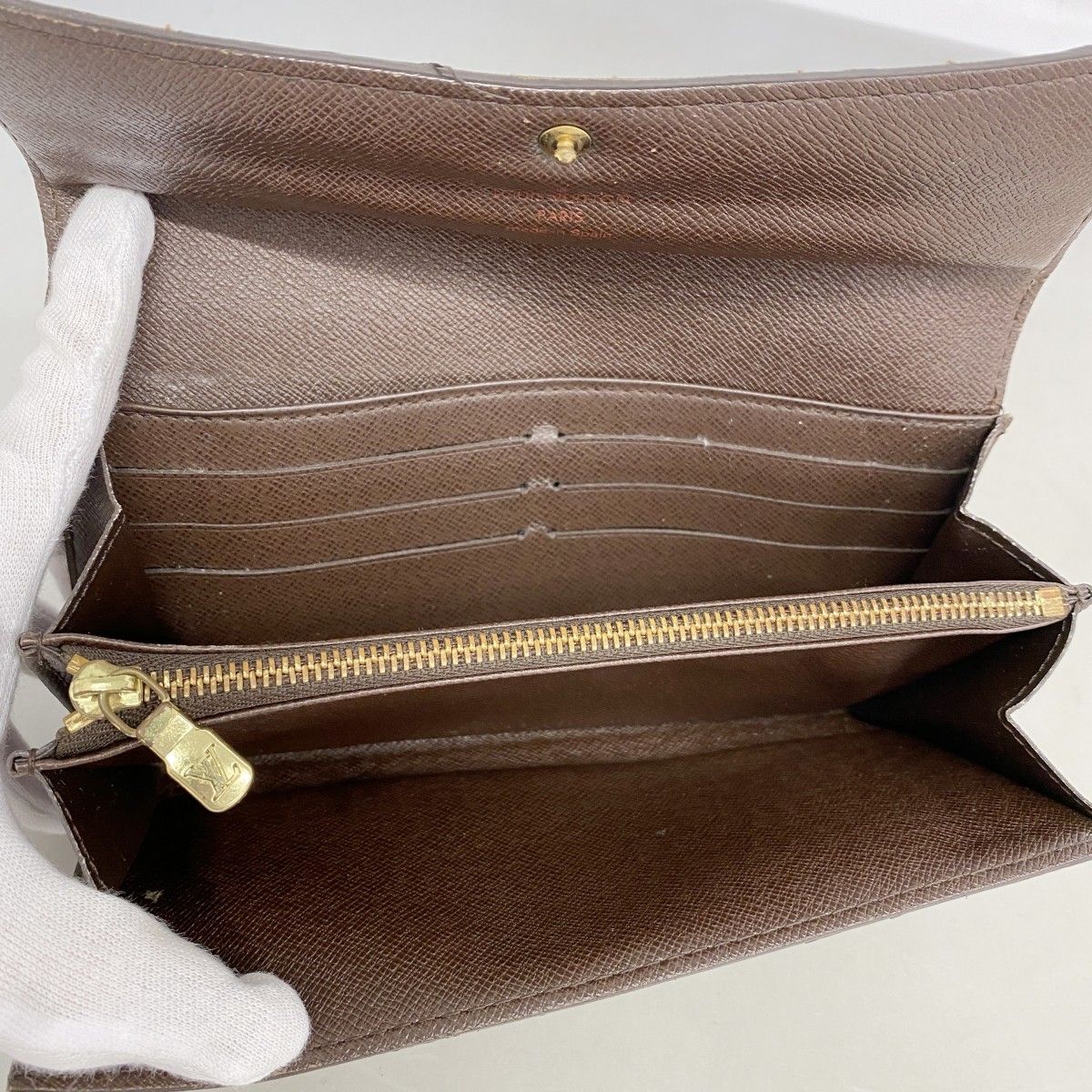 Louis Vuitton Wallet Damier Portefeuille Sarah Ebene — view 3