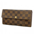 Louis Vuitton Wallet Damier Portefeuille Sarah Ebene