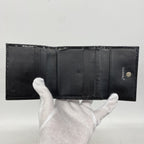 Chanel Trifold Wallet Patent Leather Black Silver — view 3