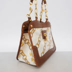 Louis Vuitton Handbag Monogram Charm Hippopotamus Brown Blanc — view 2