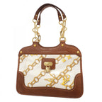 Louis Vuitton Handbag Monogram Charm Hippopotamus Brown Blanc