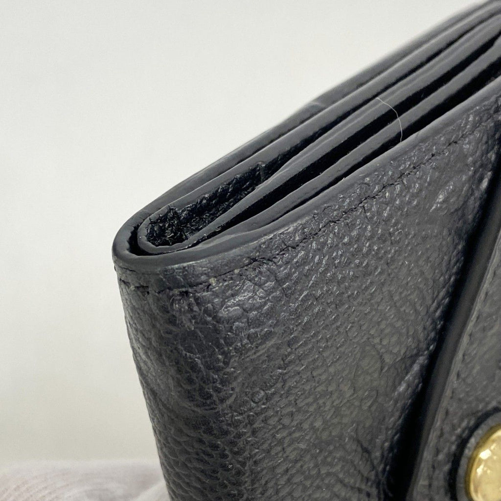 Louis Vuitton Trifold Wallet Monogram Empreinte Portefeuille Zoe Noir — view 5