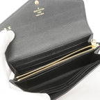 Louis Vuitton Wallet Monogram Empreinte Bicolor Portefeuille Sarah Black Beige — view 3