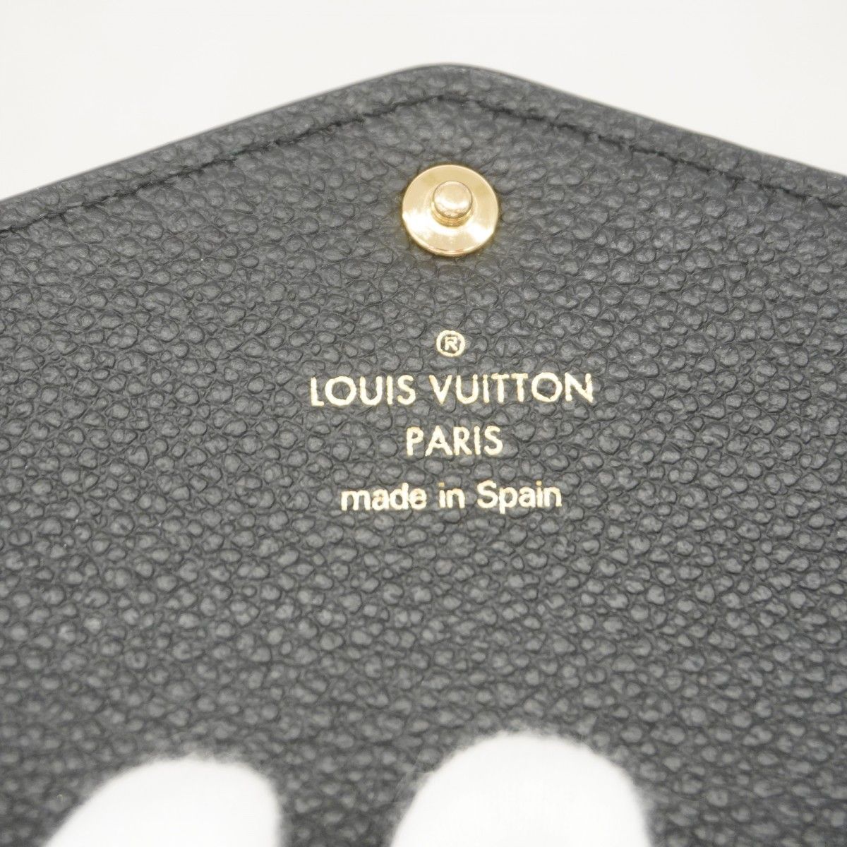 Louis Vuitton Wallet Monogram Empreinte Bicolor Portefeuille Sarah Black Beige — view 4