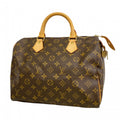 Louis Vuitton Handbag Monogram Speedy 30 Brown