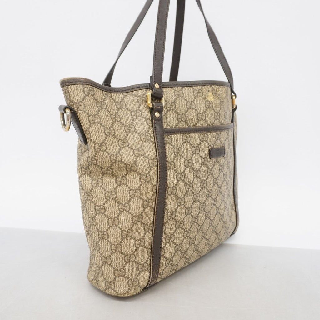 Gucci Tote GG Supreme Brown Gold 2-Way — view 2