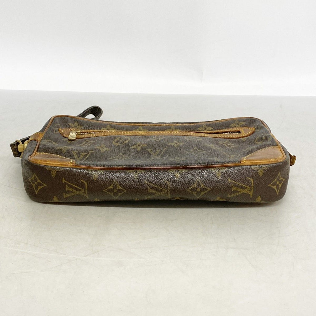 Louis Vuitton Clutch Monogram Marly Dragonne GM Brown — view 3