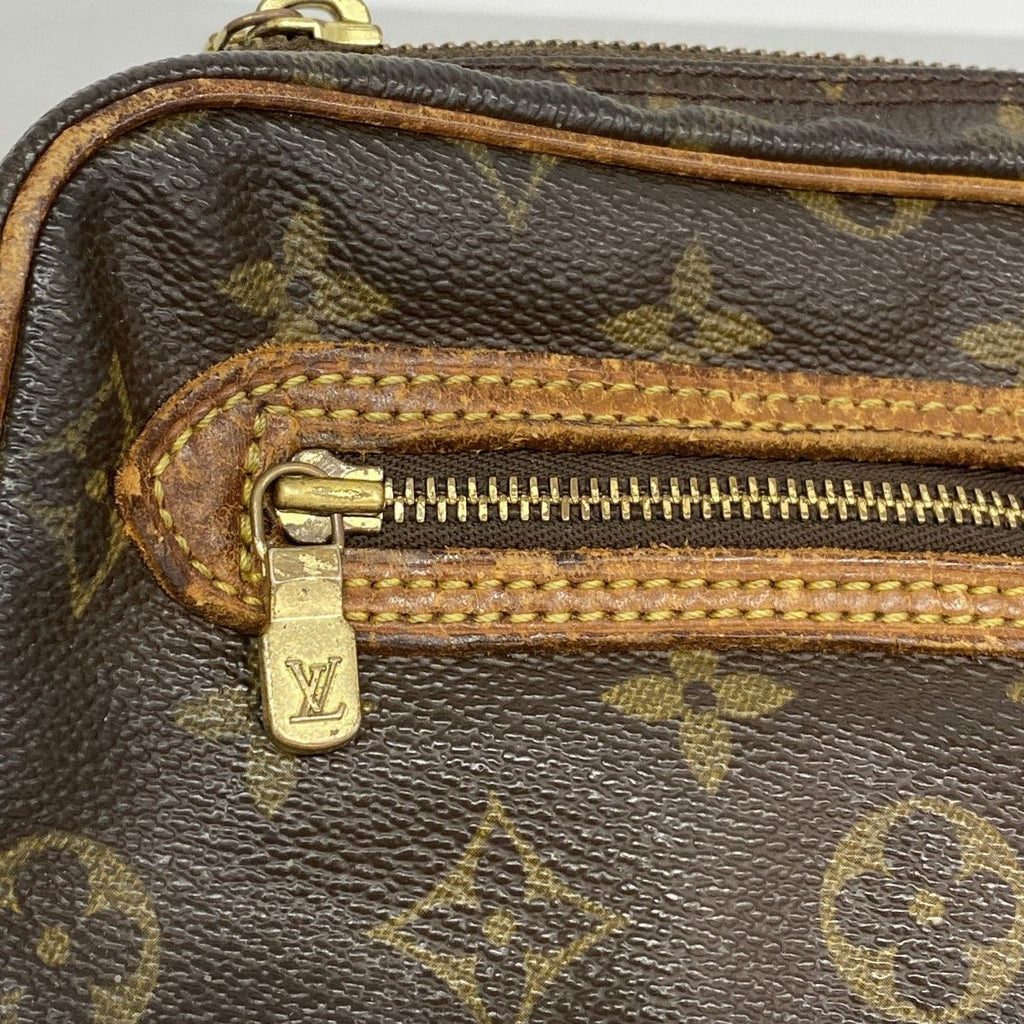 Louis Vuitton Clutch Monogram Marly Dragonne GM Brown — view 8