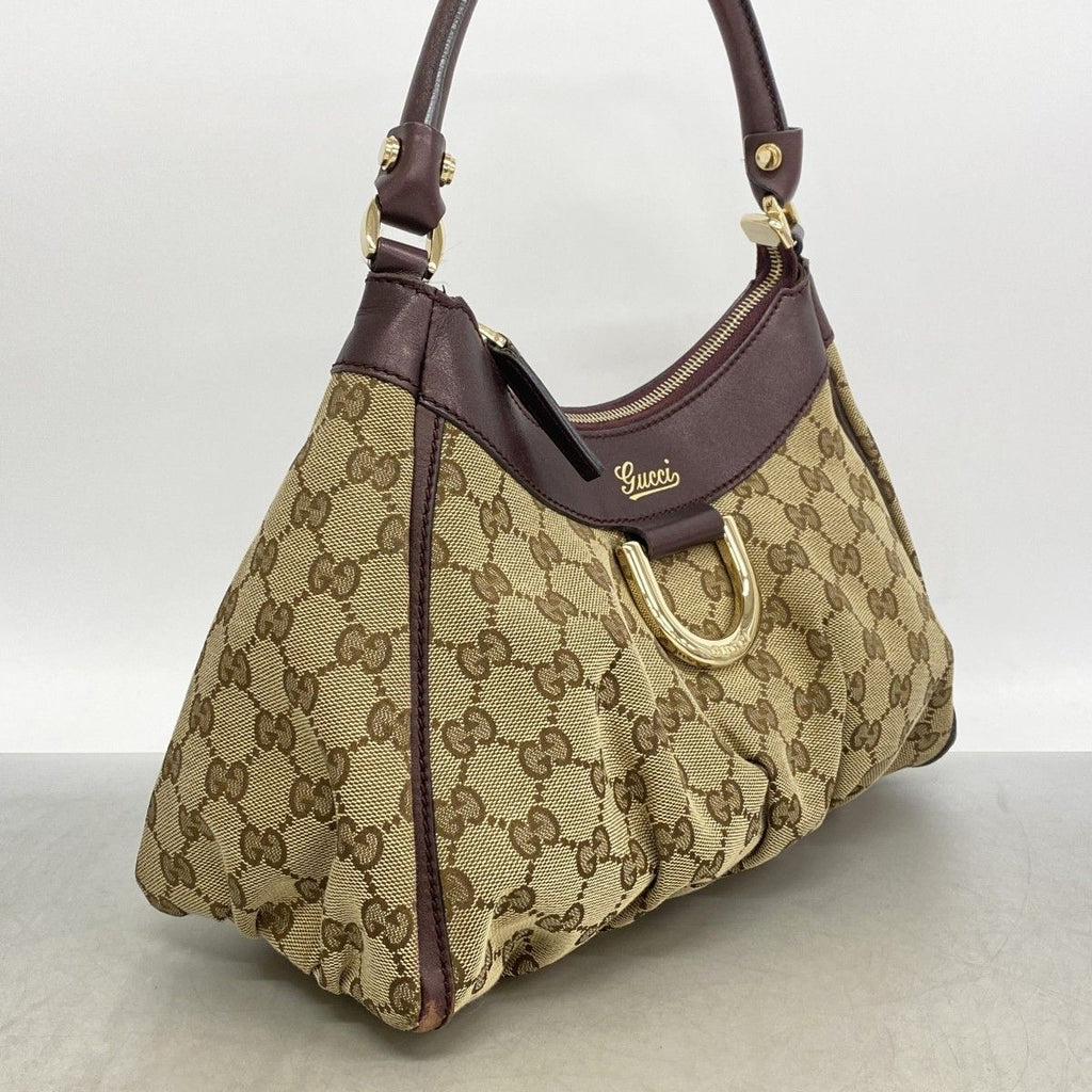 Gucci Handbag GG Canvas Abbey Beige Bordeaux Champagne Gold — view 2