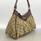 Gucci Handbag GG Canvas Abbey Beige Bordeaux Champagne Gold — view 2