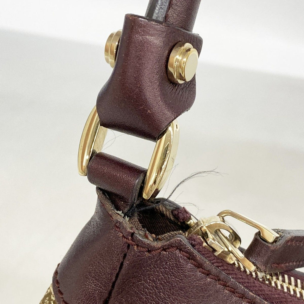 Gucci Handbag GG Canvas Abbey Beige Bordeaux Champagne Gold — view 7