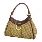 Gucci Handbag GG Canvas Abbey Beige Bordeaux Champagne Gold