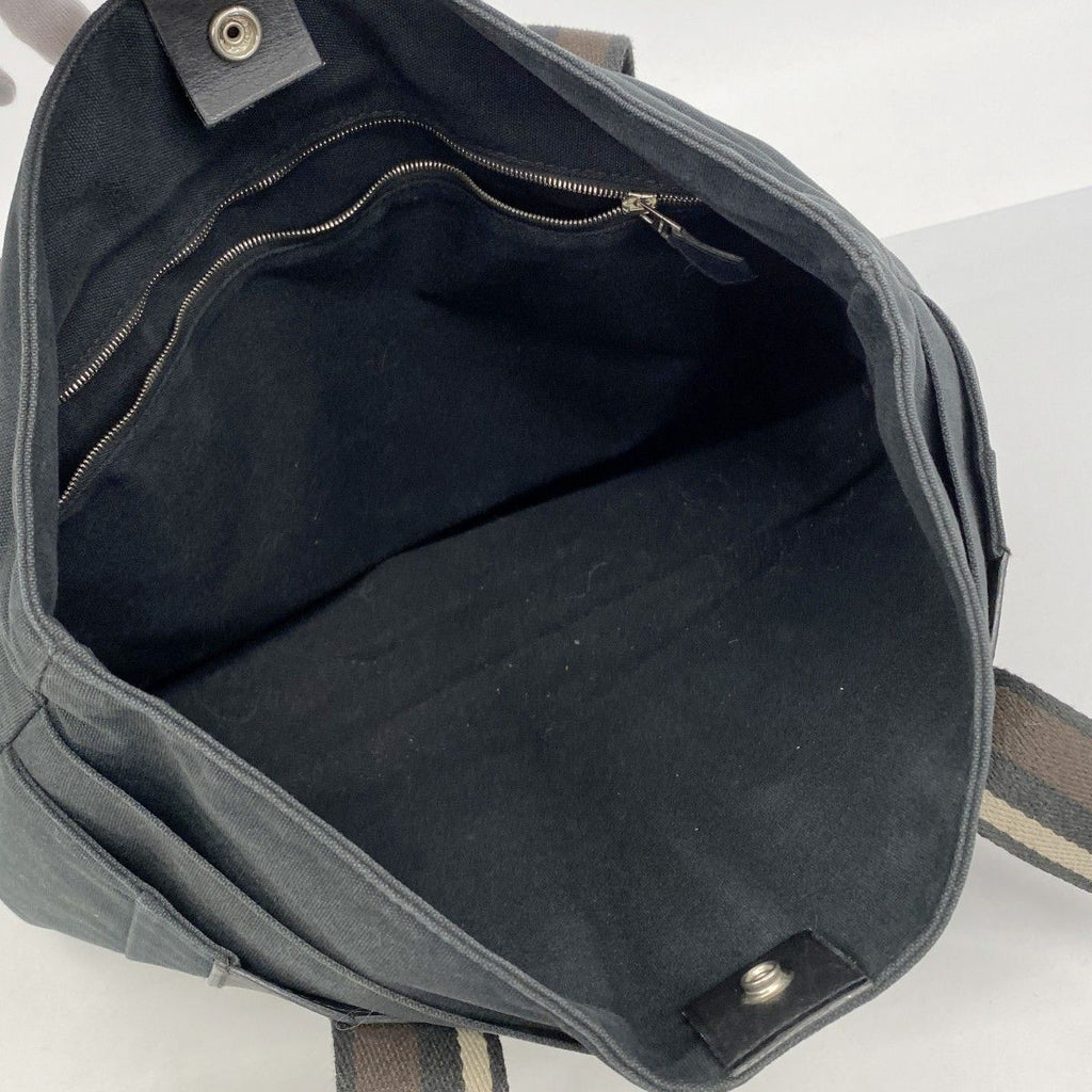 Hermes Tote Trocahoriental MM Canvas Black Brown Silver — view 4