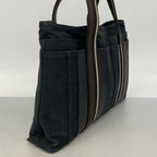 Hermes Tote Trocahoriental MM Canvas Black Brown Silver — view 2