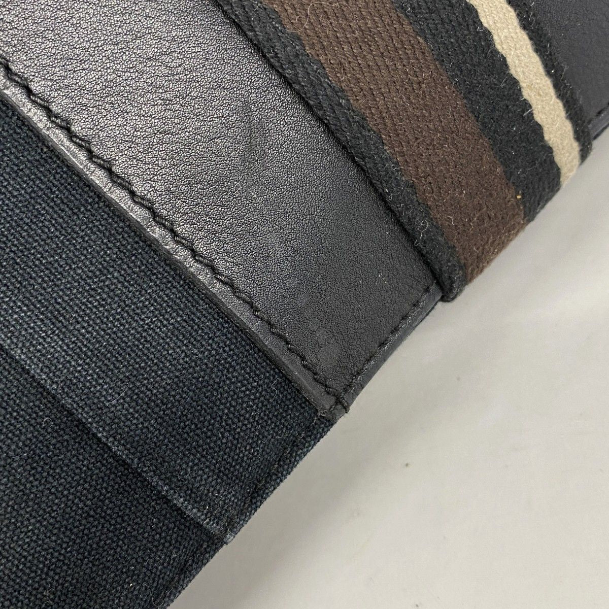 Hermes Tote Trocahoriental MM Canvas Black Brown Silver — view 8