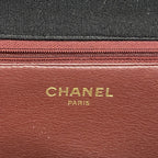 Chanel Shoulder Bag Quilted Jersey Black Gold — view 5