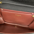 Chanel Shoulder Bag Quilted Jersey Black Gold — view 4