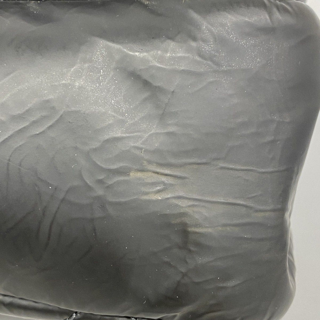 Chanel Shoulder Bag Quilted Leather Black Silver — view 8