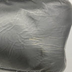 Chanel Shoulder Bag Quilted Leather Black Silver — view 8
