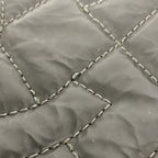 Chanel Shoulder Bag Quilted Leather Black Silver — view 9