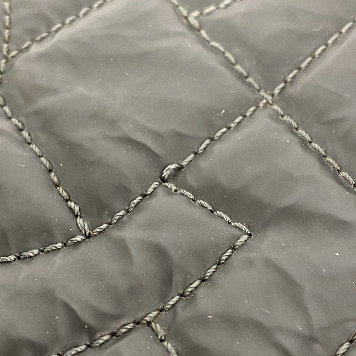 Chanel Shoulder Bag Quilted Leather Black Silver — view 9
