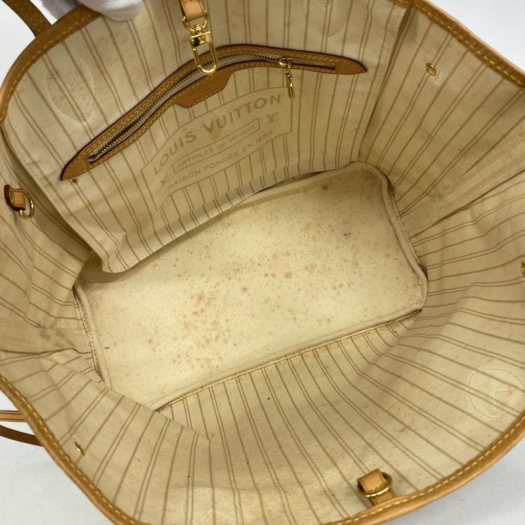 Louis Vuitton Tote Damier Azur Neverfull MM White — view 4